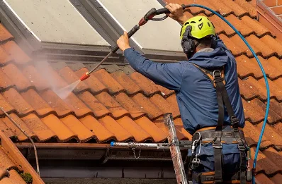 Démoussage et hydrofuge de toiture à Martignat